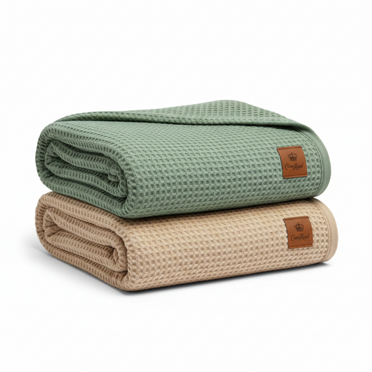 Royal Heritage Waffle Cotton Throw Collection