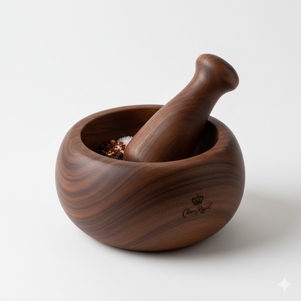 Artisanal Wooden Spice Grinder Set
